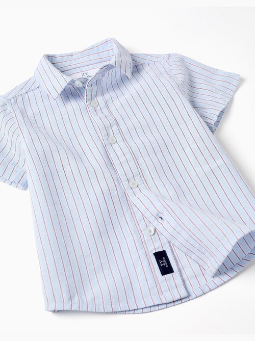 Maglietta a manica corta in cotone con righe - Kiabi