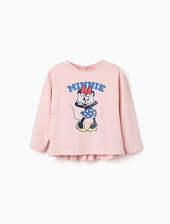 Maglietta a manica lunga con stampa minnie