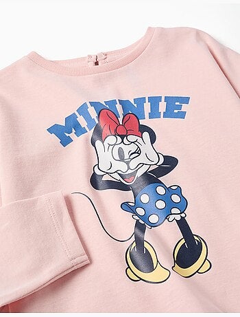 Maglietta a manica lunga con stampa minnie