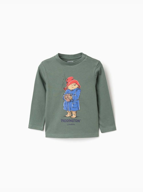 Maglietta a manica lunga in cotone con Paddington - Kiabi