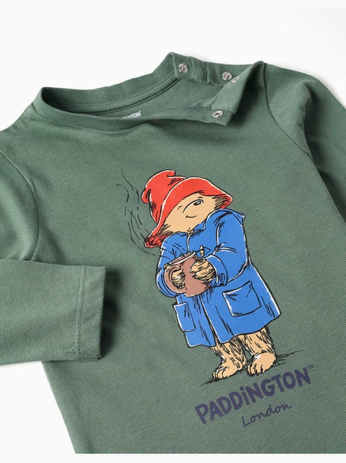Maglietta a manica lunga in cotone con Paddington - Kiabi