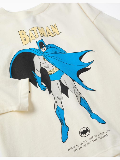 Maglietta a manica lunga in cotone con stampa batman - Kiabi Maglietta a manica lunga in cotone con stampa batman - Kiabi