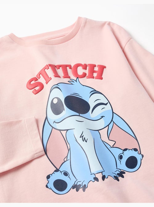 Maglietta a manica lunga in cotone con stampa stitch - Kiabi Maglietta a manica lunga in cotone con stampa stitch - Kiabi
