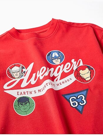 Maglietta a manica lunga realizzato in cotone con stampe Avengers