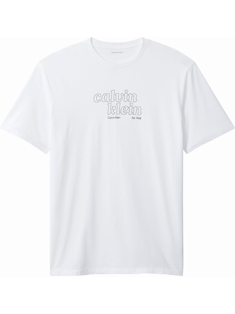 Maglietta a maniche corte - Calvin Klein Bianco - Kiabi