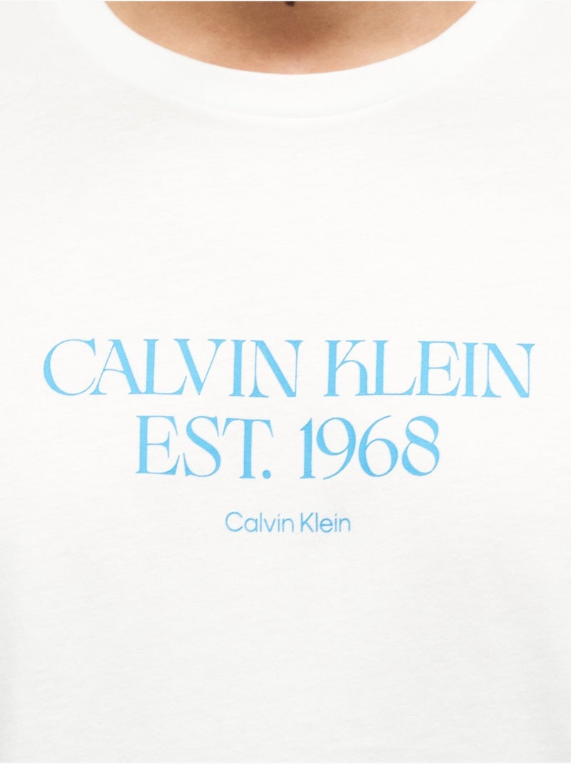 Maglietta a maniche corte - Calvin Klein Bianco - Kiabi