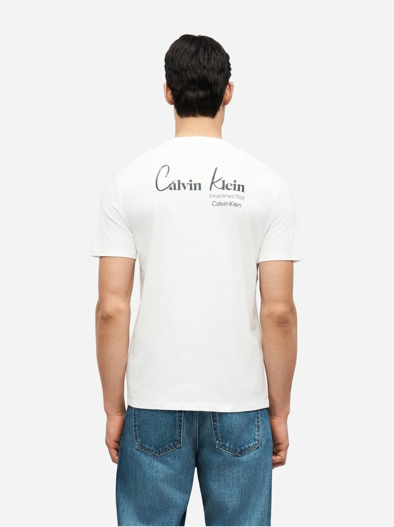 Maglietta a maniche corte - Calvin Klein Bianco - Kiabi
