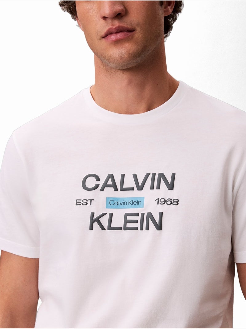Maglietta a maniche corte - Calvin Klein Bianco - Kiabi