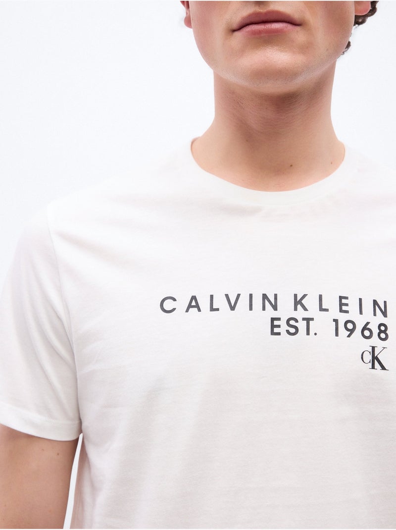 Maglietta a maniche corte - Calvin Klein Bianco - Kiabi