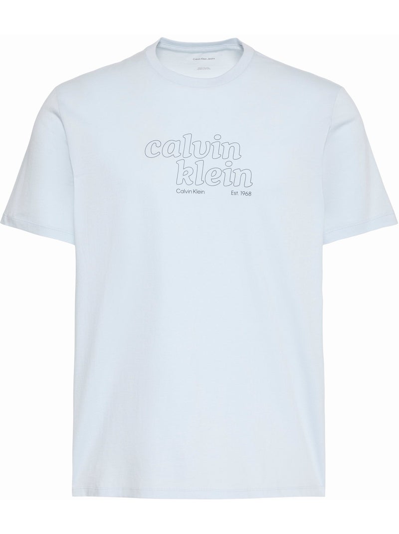 Maglietta a maniche corte - Calvin Klein Blu cielo - Kiabi