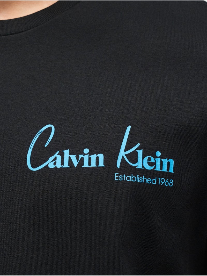 Maglietta a maniche corte - Calvin Klein Nero - Kiabi