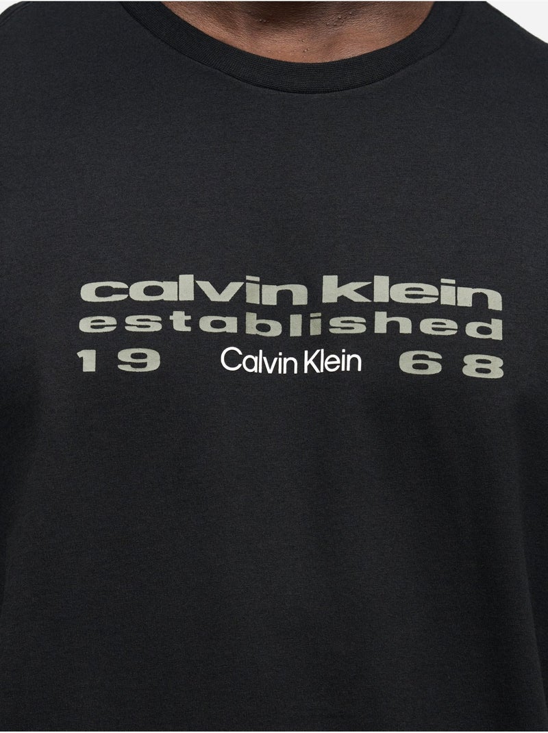 Maglietta a maniche corte - Calvin Klein Nero - Kiabi