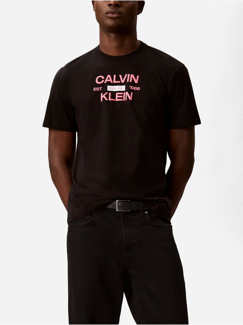 Maglietta a maniche corte - Calvin Klein Nero - Kiabi