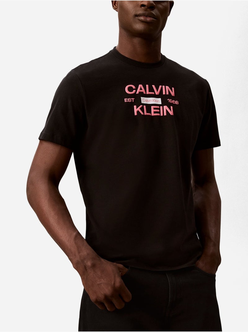 Maglietta a maniche corte - Calvin Klein Nero - Kiabi