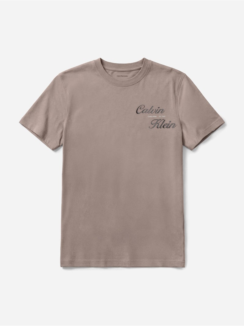 Maglietta a maniche corte - Calvin Klein Tortora - Kiabi