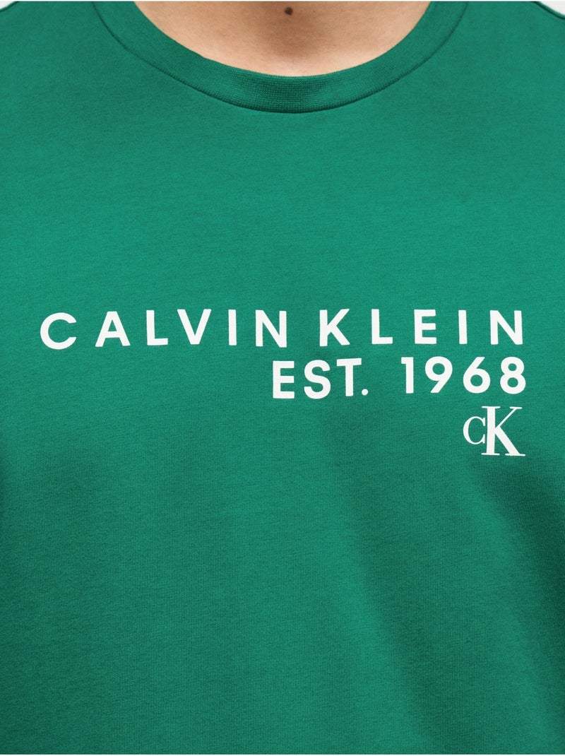 Maglietta a maniche corte - Calvin Klein Verde scuro - Kiabi