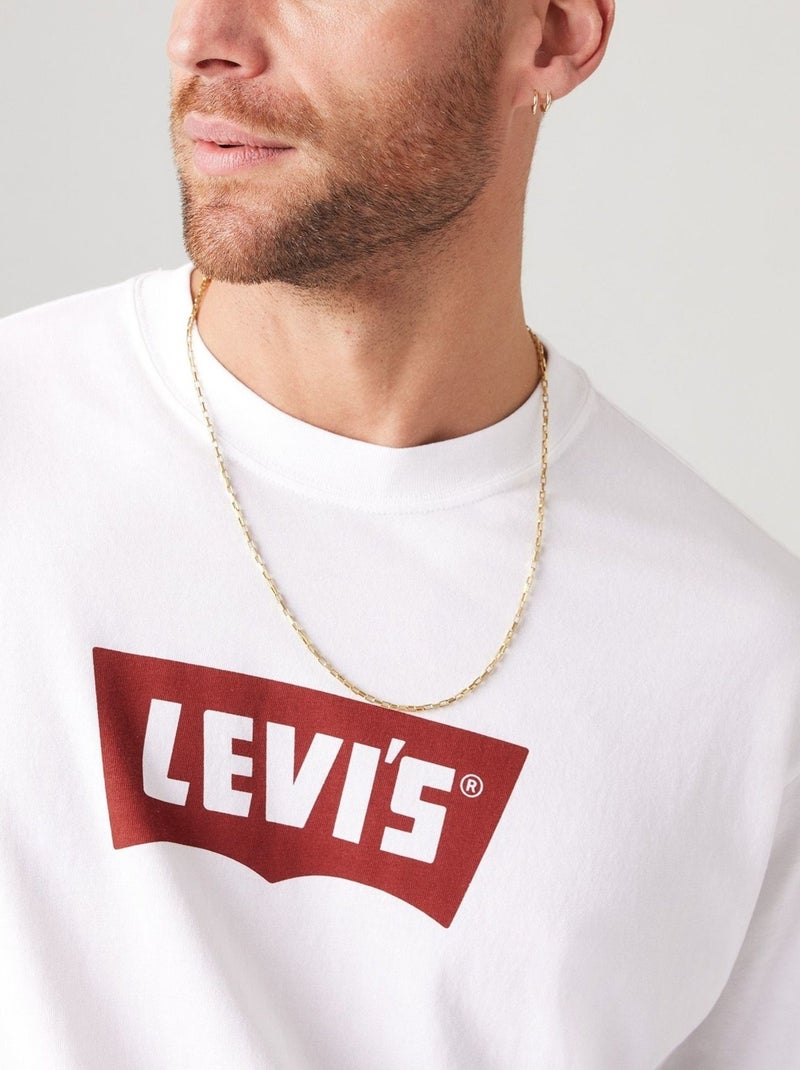 Maglietta a maniche corte - Levi's Bianco Rosso - Kiabi