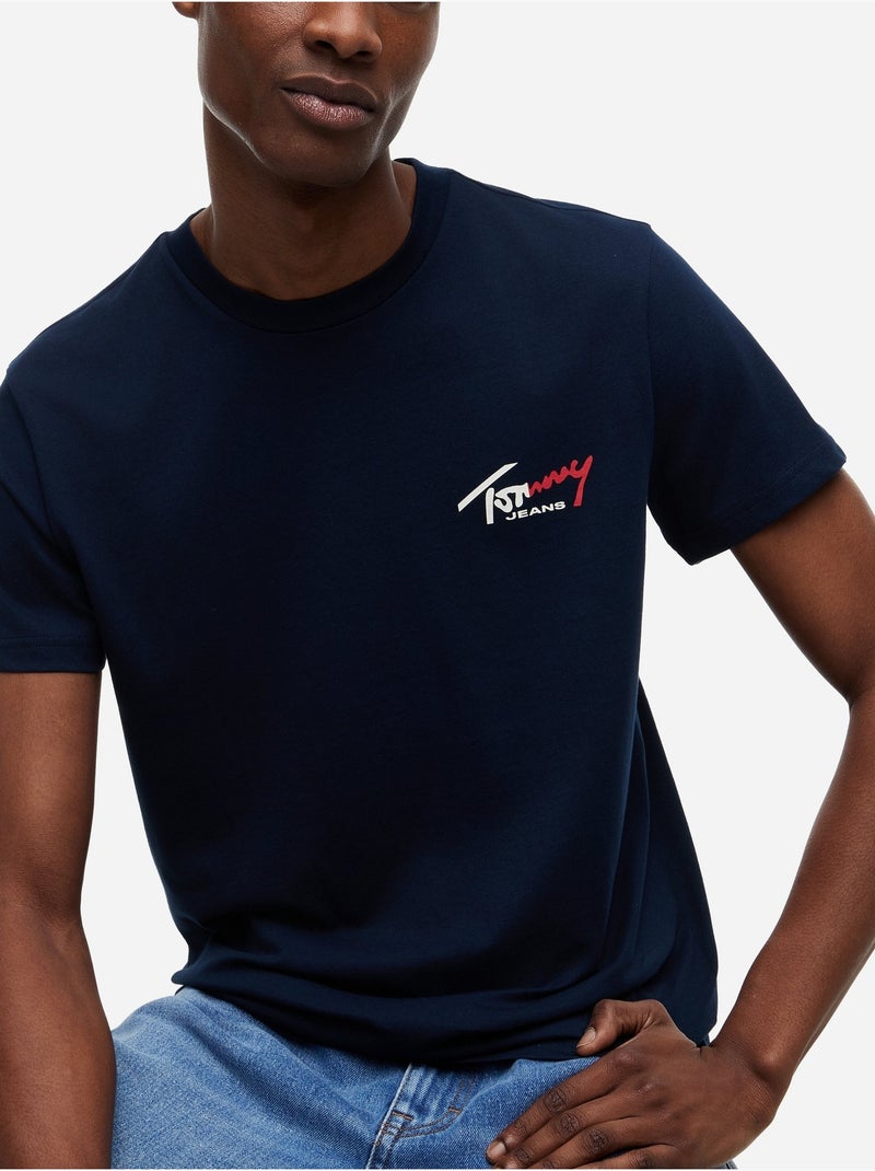 Maglietta a maniche corte - Tommy jeans Blu scuro - Kiabi