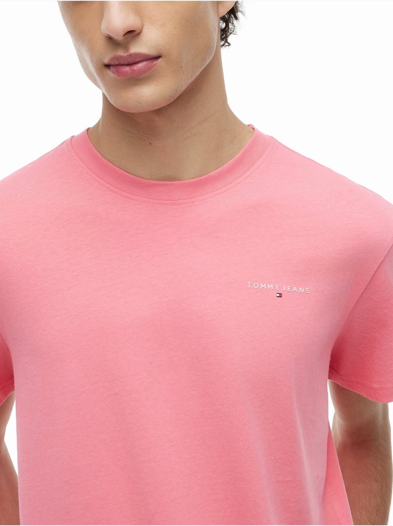 Maglietta a maniche corte - Tommy jeans Rosa - Kiabi