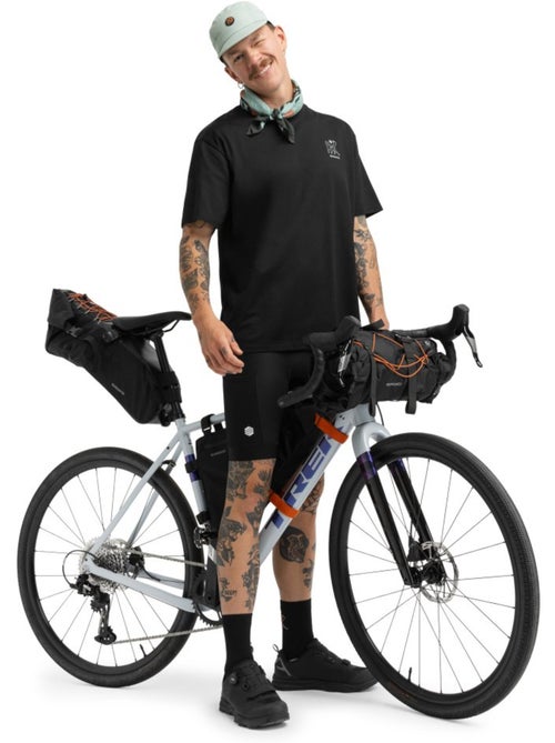 Maglietta a maniche corte da bikepacking vestibilità comoda da uomo ciclismo uo - Kiabi