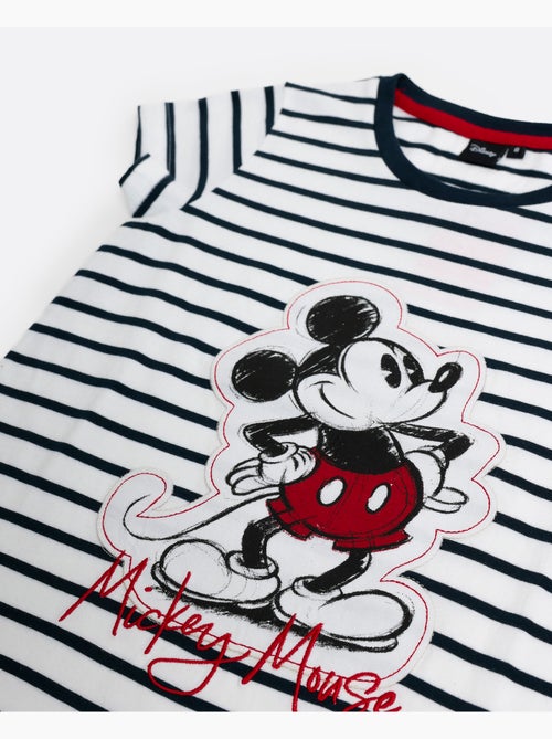 Maglietta a maniche corte DISNEY Mickey Patch per ragazze - Kiabi Maglietta a maniche corte DISNEY Mickey Patch per ragazze - Kiabi