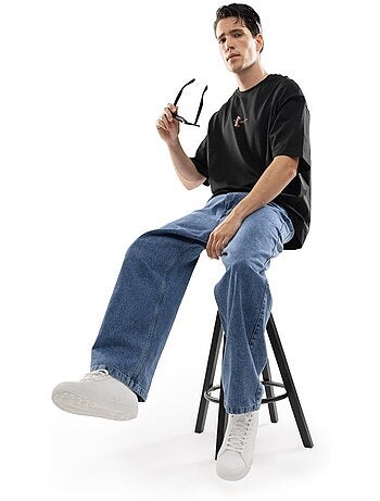 Maglietta a maniche corte in cotone biologico da uomo lifestyle uomo refresh bla