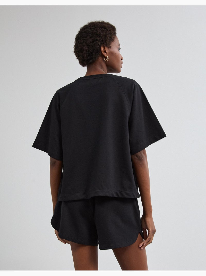 Maglietta a maniche corte, mo fashion Nero - Kiabi