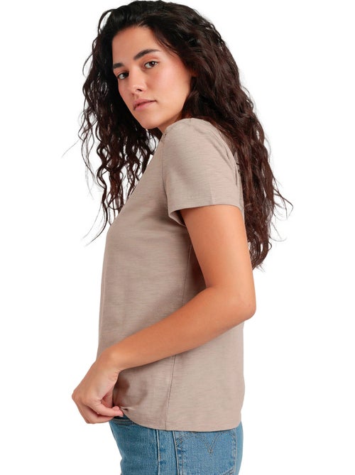 Maglietta a maniche corte Slub Entredos da donna ADMAS - Kiabi Maglietta a maniche corte Slub Entredos da donna ADMAS - Kiabi