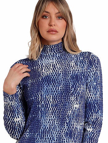 Maglietta a maniche lunghe ADMAS Blue Skin per donna