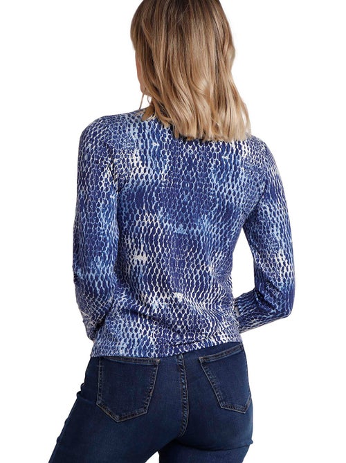 Maglietta a maniche lunghe ADMAS Blue Skin per donna - Kiabi Maglietta a maniche lunghe ADMAS Blue Skin per donna - Kiabi