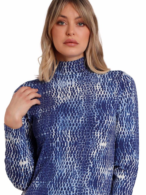 Maglietta a maniche lunghe ADMAS Blue Skin per donna - Kiabi Maglietta a maniche lunghe ADMAS Blue Skin per donna - Kiabi