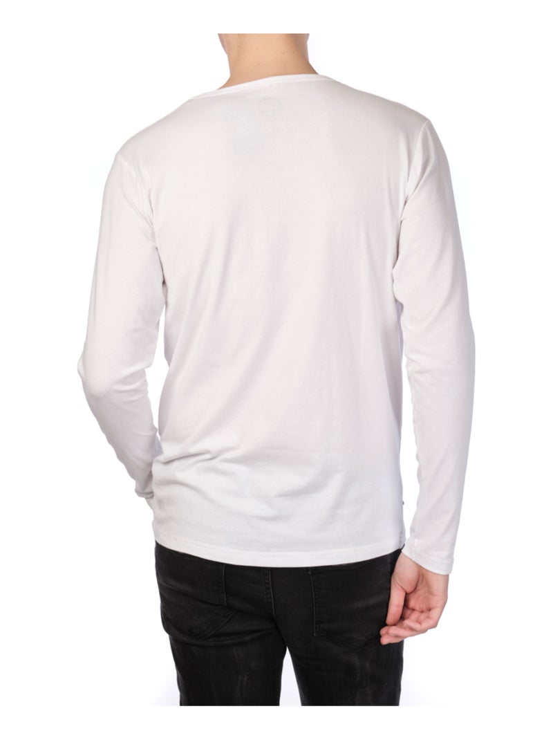 Maglietta a maniche lunghe Bianco - Kiabi