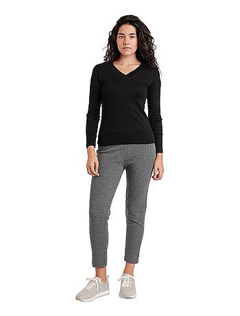 Maglietta a maniche lunghe con scollo a V da donna ADMAS
