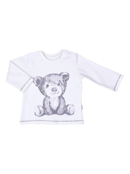 Maglietta a maniche lunghe in cotone biologico per bambino | Kitikate - Kiabi