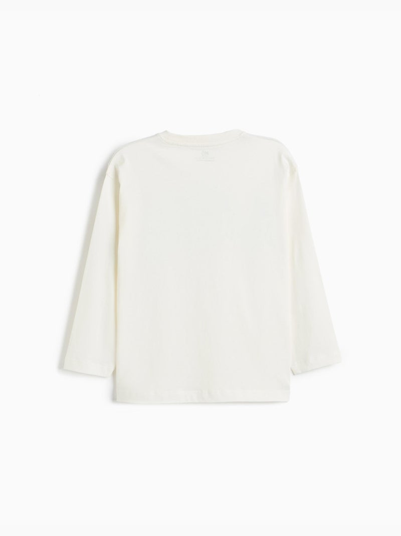 Maglietta a maniche lunghe, mo fashion Bianco - Kiabi