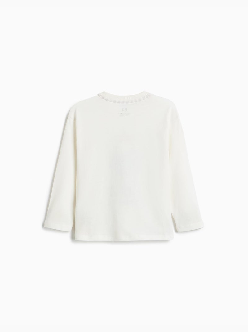 Maglietta a maniche lunghe, mo fashion Bianco - Kiabi