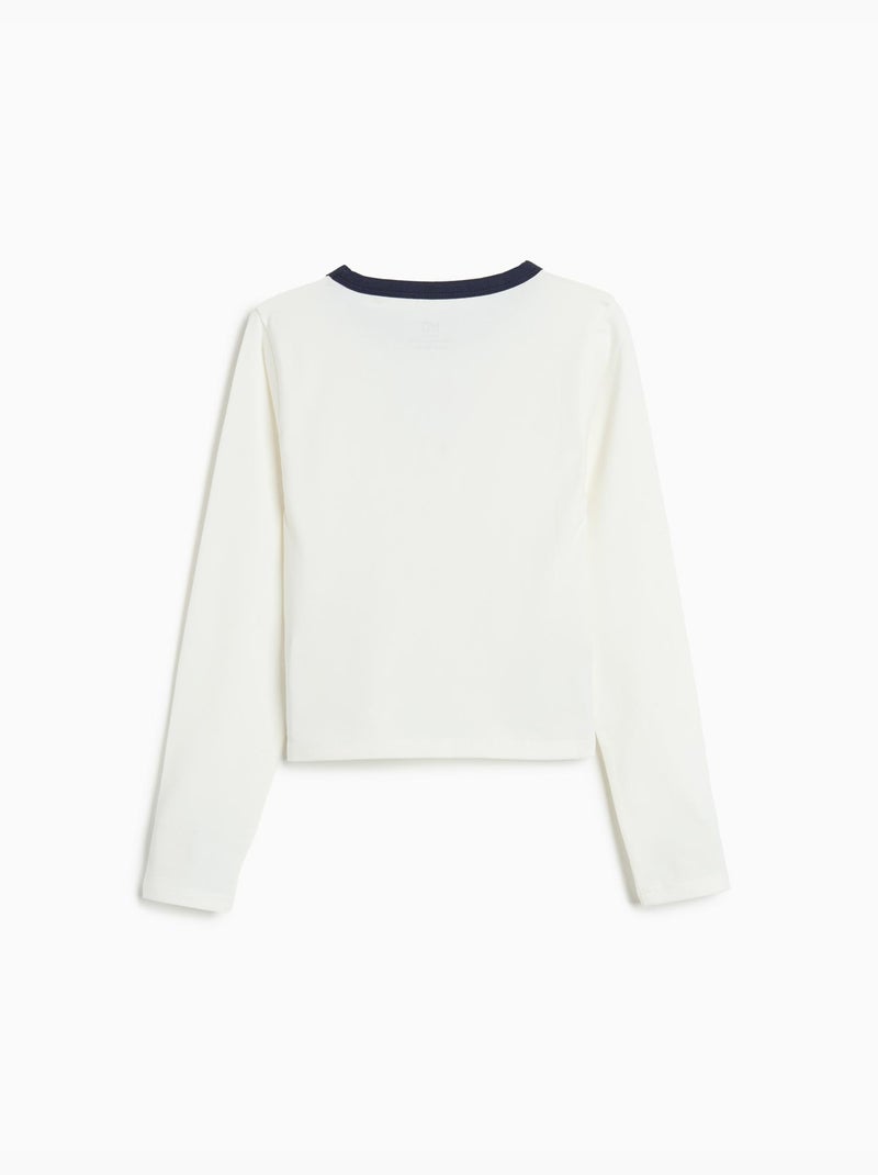 Maglietta a maniche lunghe, MO Fashion Bianco - Kiabi