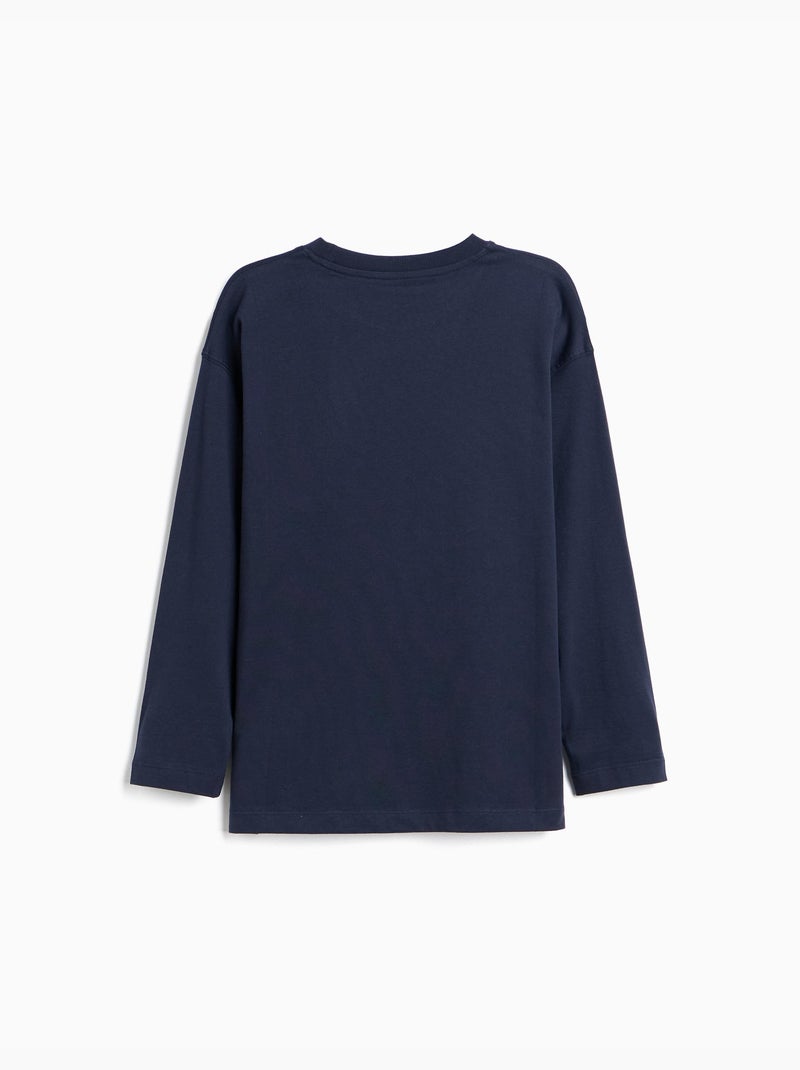 Maglietta a maniche lunghe, mo fashion Blu - Kiabi