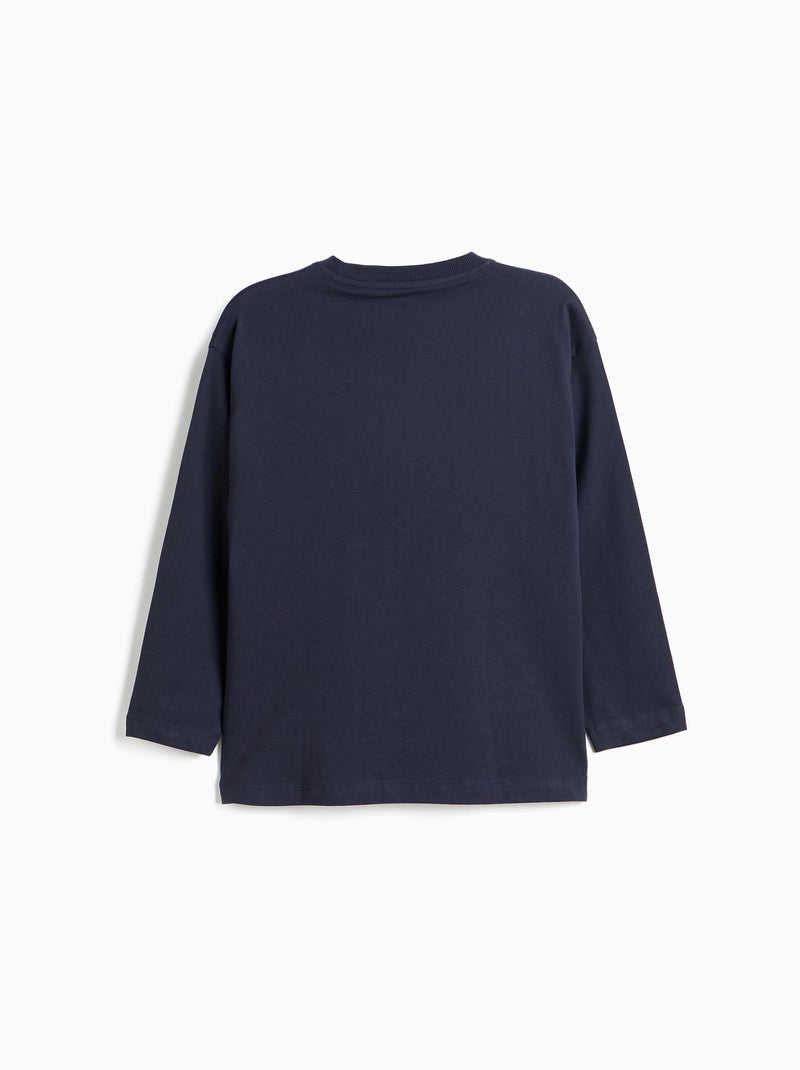 Maglietta a maniche lunghe, mo fashion Blu - Kiabi