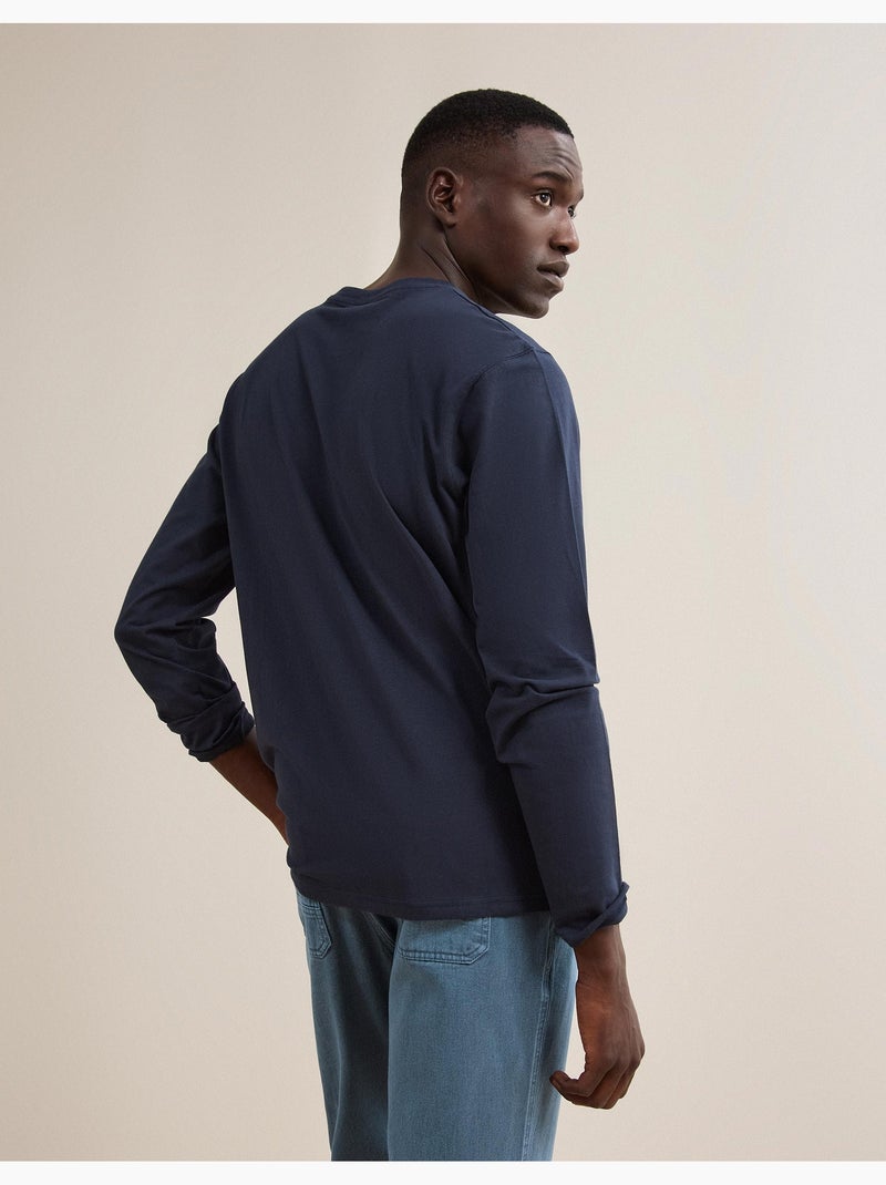Maglietta a maniche lunghe, mo fashion Blu - Kiabi