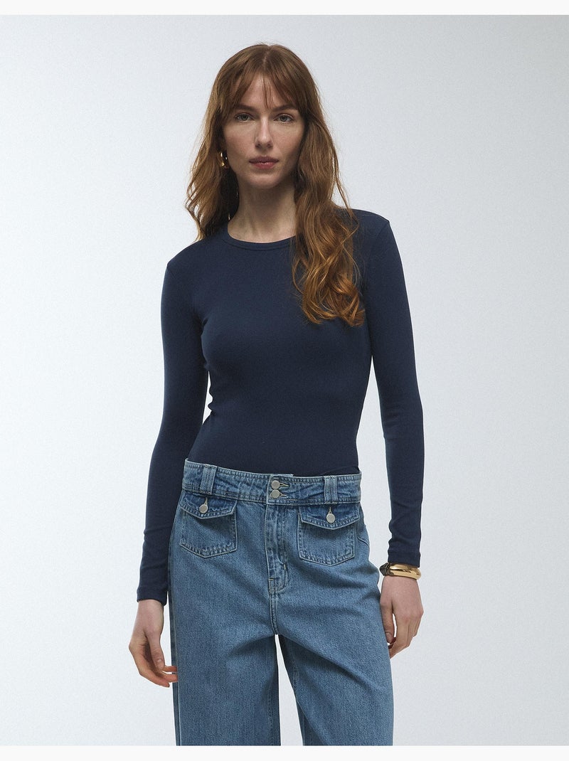 Maglietta a maniche lunghe, MO Fashion Blu - Kiabi
