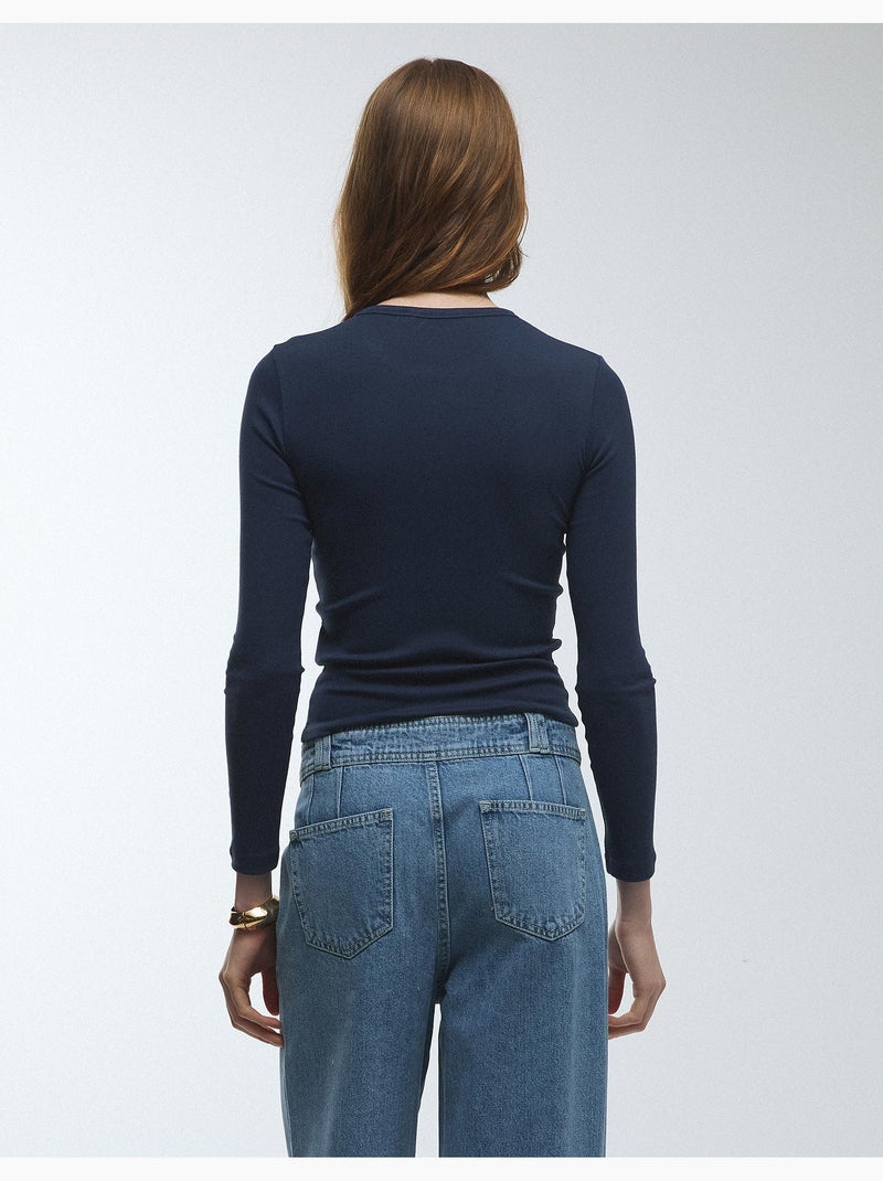 Maglietta a maniche lunghe, MO Fashion Blu - Kiabi