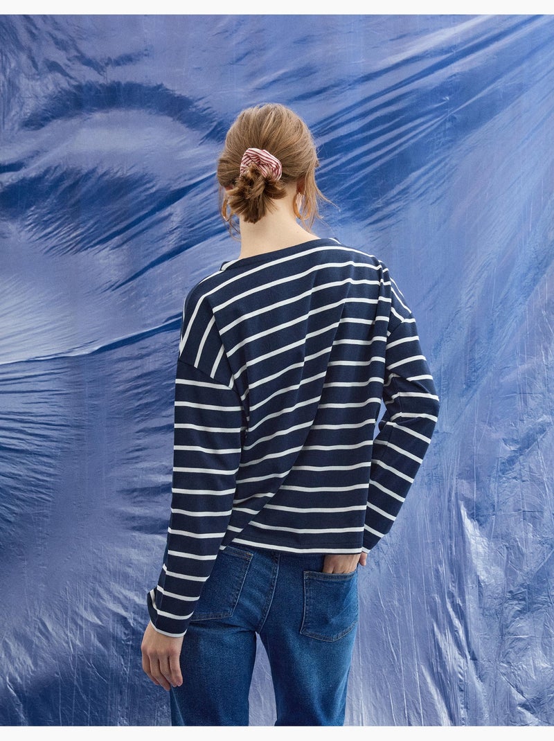 Maglietta a maniche lunghe, MO Fashion Blu - Kiabi