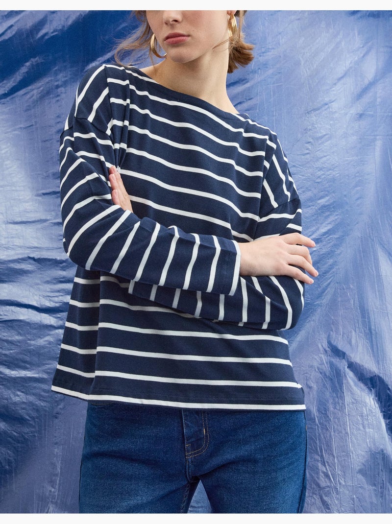 Maglietta a maniche lunghe, MO Fashion Blu - Kiabi