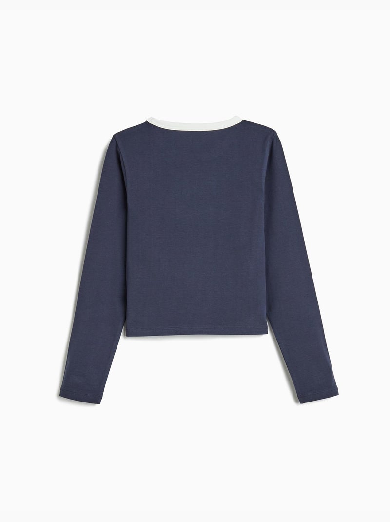 Maglietta a maniche lunghe, MO Fashion Blu - Kiabi