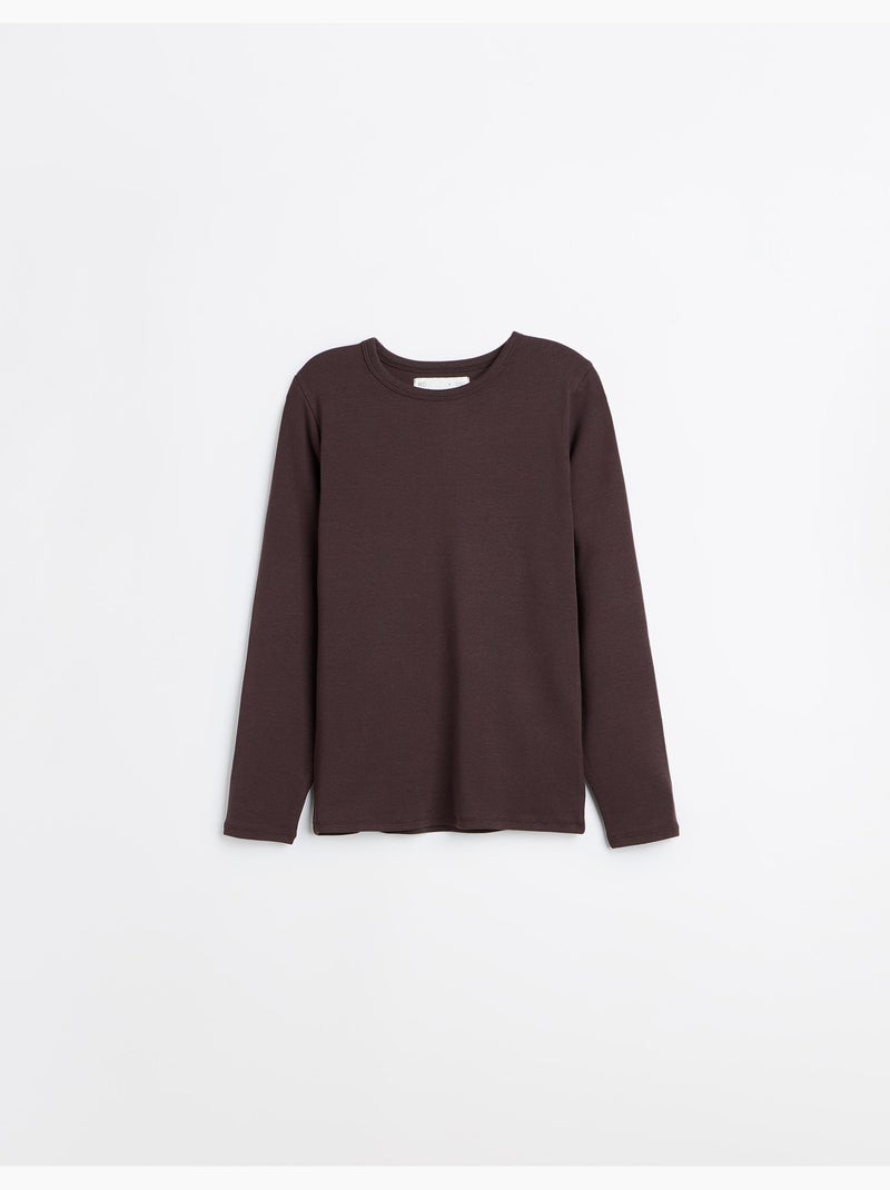 Maglietta a maniche lunghe, mo fashion Marrone - Kiabi