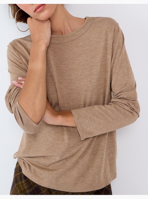 Maglietta a maniche lunghe, mo fashion - Kiabi Maglietta a maniche lunghe, mo fashion - Kiabi