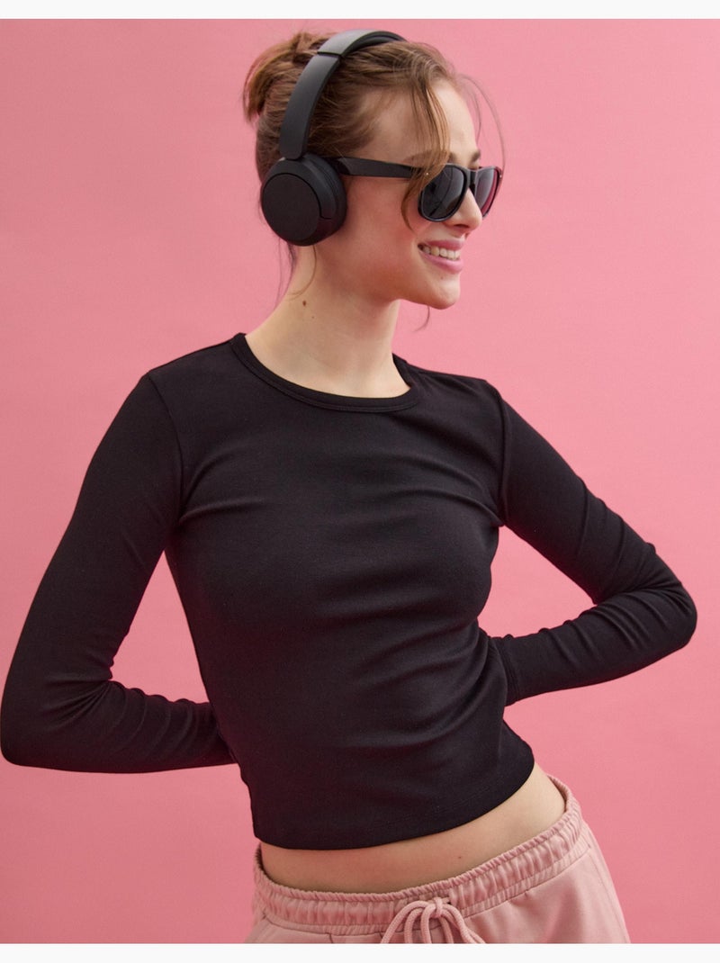 Maglietta a maniche lunghe, MO Fashion Nero - Kiabi