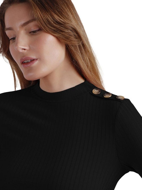 Maglietta a maniche lunghe Perkins a costine calde da donna ADMAS - Kiabi Maglietta a maniche lunghe Perkins a costine calde da donna ADMAS - Kiabi
