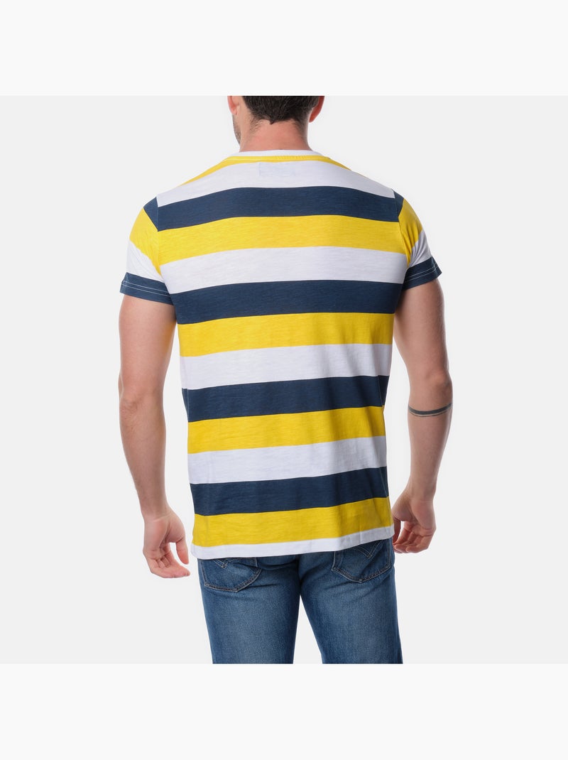Maglietta a righe Blu Giallo - Kiabi